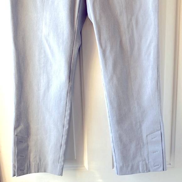 ECRU Women’s Cropped Cotton Blend Pants Light Gray Size 8 - Picture 7 of 14
